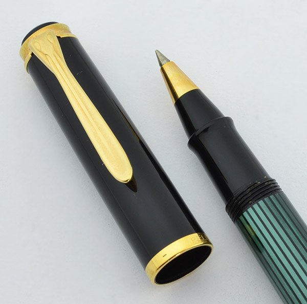 Pelikan R400 Souveran Rollerball - Green Striped (Excellent